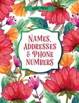 Large Print Address Book : Flowers