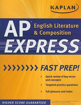 Paperback Kaplan AP English Literature & Composition Express (Kaplan Test Prep) Book