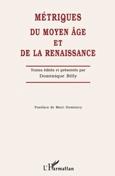 Paperback Métriques Du Moyen Âge Et de la Renaissance [French] Book