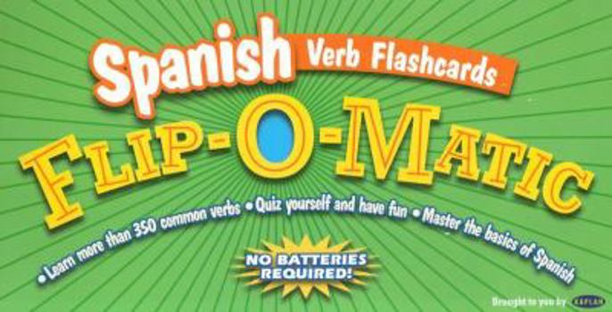 Paperback Kaplan Spanish Verb Flashcards Flip-O-Matic Book