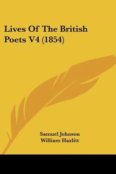 Lives Of The British Poets V4