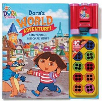 Hardcover Dora's World Adventure! [With Binocular Viewer] Book