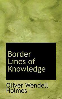 Paperback Border Lines of Knowledge Book