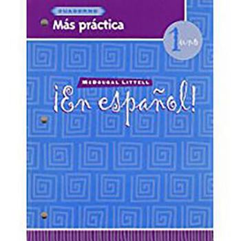 Paperback ?en Espa?ol!: M?s Pr?ctica (Cuaderno) Level 1 [Spanish] Book