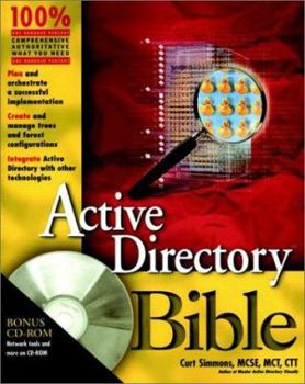 Paperback Active Directory Bible [With CDROM] Book