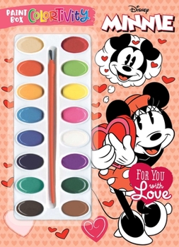 Paperback Disney Minnie: For You with Love: Paint Box Colortivity Book