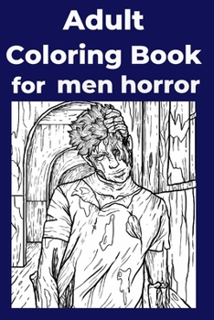 Paperback Adult Coloring Book for men horror Book
