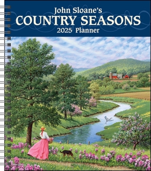 Calendar John Sloane's Country Seasons 12-Month 2025 Monthly/Weekly Planner Calendar Book