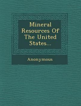 Paperback Mineral Resources of the United States... Book