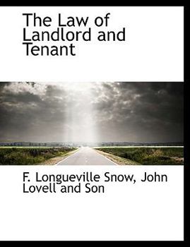 Paperback The Law of Landlord and Tenant Book