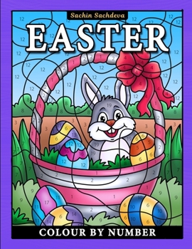 Paperback Easter Colour by Number: Coloring Book for Kids ages 4-8 Book