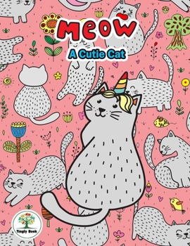 Paperback Meow A Cutie Cat: Notebook size 8.5x11 in. for cat lovers & the girls who like cats to handwriting and Have a cute cat on background. Book