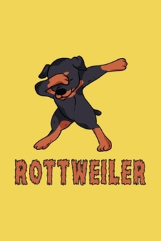 Rottweiler Notizbuch: Schönes Rottweiler Notizbuch mit 120 karierte Seiten im A5 Format (German Edition)