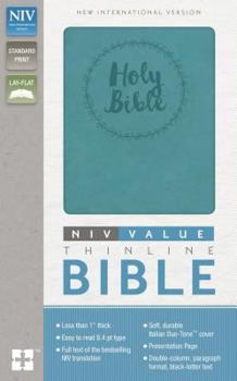 Imitation Leather NIV, Value Thinline Bible, Imitation Leather, Blue Book