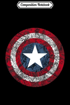 Composition Notebook: Kids Marvel Captain America Avengers Shield Comic Kids  Journal/Notebook Blank Lined Ruled 6x9 100 Pages