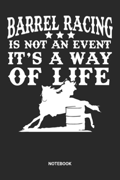Notebook: Barrel Racing Themed Notebook (6x9 inches) with Blank Pages ideal as a Chasing Cans Cloverleaf Journal. Perfect as a Horse Riding Book for ... Lovers. Great gift for Kids, Men and Women