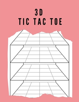 Paperback 3D Tic Tac Toe: 24 3D Tic Tac Toe Pages Book