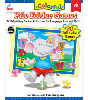 Paperback Colorful File Folder Games, Grade Pk: Skill-Building Center Activities for Language Arts and Math Book