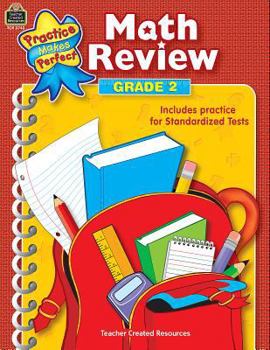 Paperback Math Review Grade 2 Book