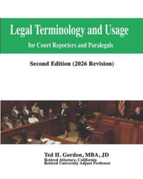 Paperback Legal Terminology and Usage: For Court Reporters and Paralegals Book