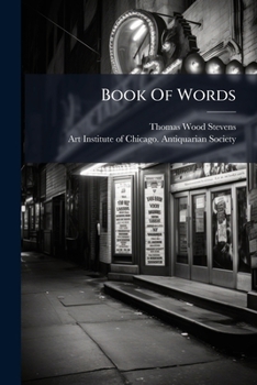 Paperback Book of Words... Book