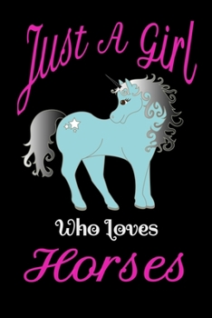 Just a Girl Who Loves Horses - horses notebook for women : black: Composition Notebook - College Ruled: College Ruled Writer's Notebook or Journal for School / Work / Journaling