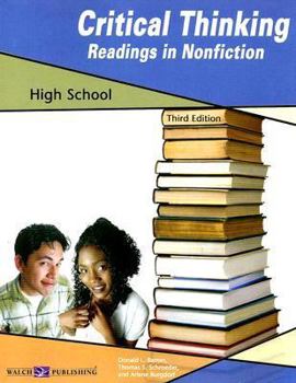 Paperback Critical Thinking Readings in Nonfiction: High School Book