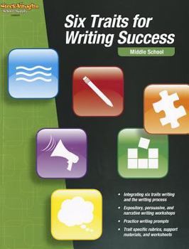 Paperback Six Traits for Writing Success: Reproducible Middle School Book