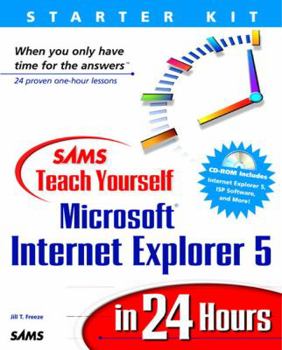 Paperback Sams Teach Yourself Internet Explorer 5 in 24 Hours Book