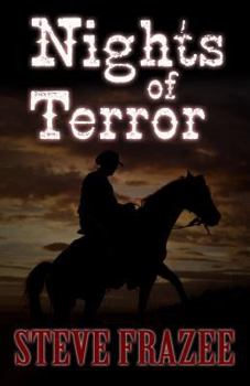 Paperback Nights of Terror: Western Stories [Large Print] Book