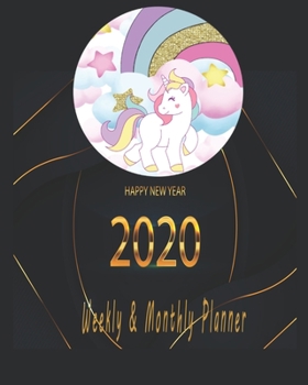 Happy new year 2020 Planner Weekly and Monthly: Jan 1, 2020 to Dec 31, 2020: Weekly & Monthly Planner + Calendar Views | Inspirational Quotes and Navy ... December 2020 (2020 Pretty Simple Planners)