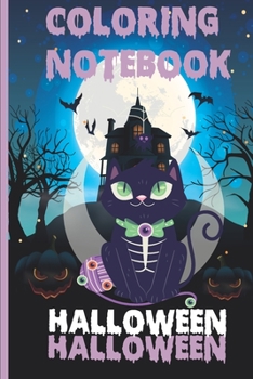 Paperback Coloring Book: Happy Halloween Novelty Book for Kids Book