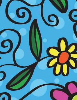 Paperback Flowers Notebook Large Size 8.5" x 11" Ruled 150 Pages Book