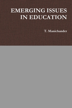 Paperback Emerging Issues in Education Book
