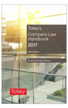 Paperback Tolley's Company Law Handbook Book