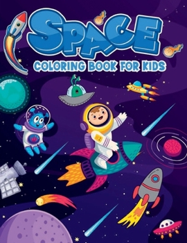 Paperback Space Coloring Book For Kids: Fun & Easy Space and Planets Coloring Book