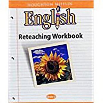 Paperback Houghton Mifflin English: Reteaching Workbook Grade 2 Book