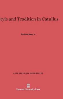 Hardcover Style and Tradition in Catullus Book