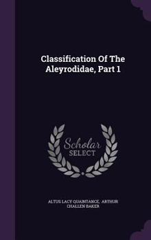 Hardcover Classification of the Aleyrodidae, Part 1 Book
