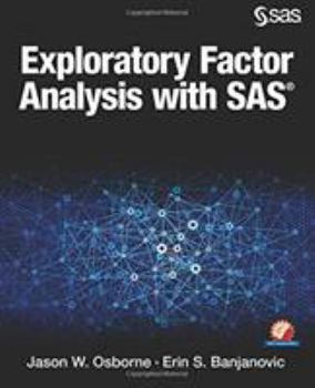 Paperback Exploratory Factor Analysis with SAS Book