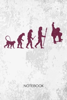 Paperback Bullet Dotted Journal: Skater Notebook Dotted Grid a5 6x9 120 Pages - Skateboarder Timeline Planner Skateboard Evolution Diary Skateboarding Book