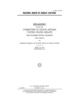 Housing issues in Indian country
