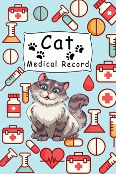 Paperback Cat Medical Record: Cute Cats Shots Record Card Kitten Vaccine Book, Vaccine Book Record Cats Medical Perfect Gift for Cat Owners and Love Book