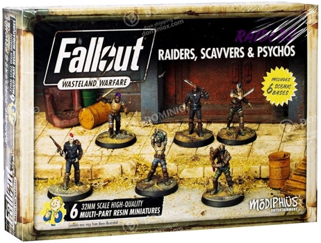Board Game Fallout Wasteland Warfare Raiders, Scavvers & Psychos Fallout Minis Book