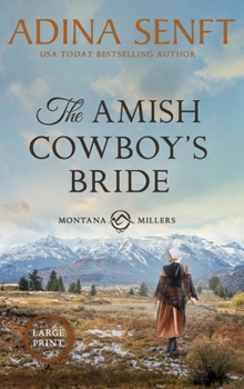 Hardcover The Amish Cowboy's Bride (Large Print Hardcover) [Large Print] Book