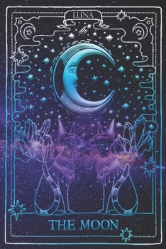 Paperback Moon Tarot Journal: Notebook, Sketchbook, Writing Book: 200 Big Blank Pages Dotted Grid system for Drawing, Writing, Sketch Art Book