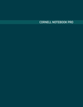 Paperback Cornell Notebook Pro: Large Note Taking System For School And University. College Ruled Pretty Light Notes. Deep Aqua Ocean Wave Cover - Tre Book