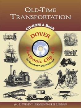Paperback Old-Time Transportation CD-ROM and Book