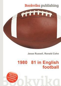 Paperback 1980 81 in English Football Book