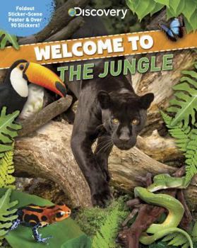 Paperback Welcome to the Jungle: Foldout Sticker-Scene Poster & over 90 Stickers! Book